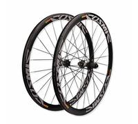 Paire De Roues De Vélo De Route 700C Axe Traversant 12x100/142mm, Frein À Disque Jante À Double Paroi De 40mm, Cliquet 36/54T, Cassette 7/8/9/10/11/12 Vitesses, Pneu À Pneu 23-35C, F/V(36T Ratchet)