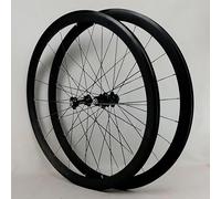 Paire De Roues De Vélo De Route 700C, Double Jante en Alliage D'aluminium, Hauteur 40 Mm, Frein C/V, Roues Avant 20H Arrière 24H À Dégagement Rapide for Roue Libre 7-12 Vitesses(G)