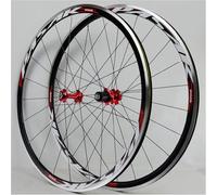 Paire De Roues De Vélo De Route 700c, Double Paroi Alliage D’Aluminium Frein en V Jante De Course De Vélo Moyeu à Roulements Scellés pour 7 Vitesses, E, 700C