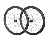 Paire De Roues De Vélo De Route 700C Frein À C/V Jantes À Double Paroi en Aluminium 30/40/50mm Roues À Dégagement Rapide 100/130mm, Cassette HG 7-12 Vitesses 16H/21H(Black Hub,30mm)