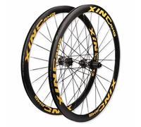 Paire De Roues De Vélo De Route 700C Frein À Disque Jante À Double Paroi De 40mm, Roues Avant Et Arrière À Axe Traversant 12x100/142mm, Cassette 7/8/9/10/11/12 Vitesses, Pneu 23-35C