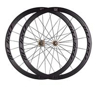 Paire De Roues De Vélo De Route 700C, Jantes À Double Paroi De 40MM De Profondeur, Moyeu De Cassette en Carbone, Frein en V, 8-9-10-11 Vitesses, Noir(Gold)