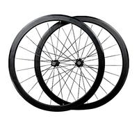 Paire de Roues de vélo de Route 700C, Roue Avant et arrière de 40 mm, moyeu en Aluminium, Freins C/V, Cassette 7/8/9/10/11/12 Vitesses, Roue Libre à Blocage Rapide, 20/24 Trous