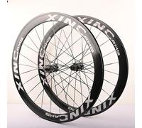 Paire de Roues de vélo de Route à axe traversant, Jantes en Alliage d'aluminium 700C, Freins à Disque Avant 12 x 100 mm, arrière 12 x 142 mm, moyeux 24H pour Cassettes 7/8/9/10/11/12 Vitesses