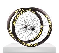 Paire de Roues de vélo de Route à axe traversant, Jantes en Alliage d'aluminium 700C, Freins à Disque Avant 12 x 100 mm, arrière 12 x 142 mm, moyeux 24H pour Cassettes 7/8/9/10/11/12 Vitesses