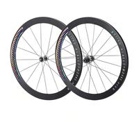 Paire De Roues De Vélo De Route en Aluminium 700C Jantes À Double Paroi 30/40/50mm Roues Avant Et Arrière avec Frein À C/V 100/130mm QR, Cassette HG 7-12 Vitesses 16H/21H(Silver Hub,30mm)