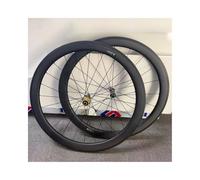 Paire De Roues De Vélo De Route en Carbone 700C avec Frein V/C, 100/130mm QR, 8-12S(36T,50mm)