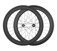 Paire De Roues De Vélo De Route en Fibre De Carbone 700C, Hauteur 28/32/35/38/42/45/50/55/60/65/73 Mm, Axe Traversant, Frein À Disque À Verrouillage Central, Moyeux 24H(65mm)