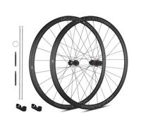 Paire De Roues De Vélo De Route Gravier 700C Roulements en Céramique, Jantes À Double Paroi 30mm Roue De Cyclocross À Verrouillage Central Corps De Moyeu Libre HG/XDR, Axe 12x100/142mm(Gray,HG)