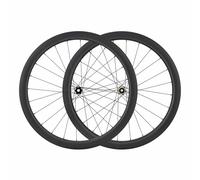 Paire De Roues De Vélo Hybride De Route 700C Jante en Carbone 35/45/50mm Verrouillage Central 36/60T Cliquet Boost 15 * 110/12 * 148mm, Pneu À Pneu 32C-38C/2.2-2.35", HG 7-11 Vitesses(36T,45mm)