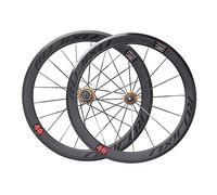 Paire de Roues de vélo Pliant 20'' 406 22'' 451 V Brake Roue BMX Moyeu en Fibre de Carbone Jante à Double paroi en Alliage d'aluminium Cassette 8/9/10/11 Vitesses à dégagement Rapide 16/21 Trous