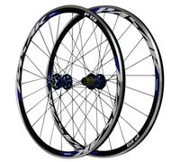Paire De Roues De Vélo Roue de vélo avec moyeu en Aluminium à Double paroi, Roue de Route 700C, Compatible avec Cassette 7/8/9/10/11 Vitesses(Blue)