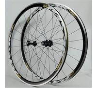 Paire De Roues De Vélo Roues de Course sur Route ultralégères 700C, Jantes de vélo, moyeu à Cassette 7-11 Vitesses, roulements scellés, 6 Dents à Serrage Rapide(Schwarz)