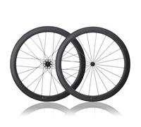 Paire De Roues De Vélo Route en Fibre Carbone 38/50/60 Mm Roues De Vélo Route 700c Freins V-Brake Compatibles 20/24H 8 À 12 Vitesses(38mm)