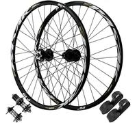 Paire De Roues De Vélo VTT 26/27,5/29 Pouces Frein À Disque Jante De Vélo Moyeux À Roulement Scellé Roue De Vélo De Montagne 135 Mm 32 Rayons Pour Cassette 7-11 Vitesses,Thru axle pair,27.5inch
