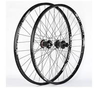 Paire De Roues De VTT 26/27,5/29 Pouces avec Frein À Disque en Fibre De Carbone À Dégagement Rapide l'avant Et L'arrière Qualité Cross-Country Compatible(Schwarz,26Inch)