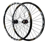 Paire de Roues de VTT 26" 27,5/29 Pouces Axe Traversant 100 mm/110 mm 32 Trous Freins à Disque Avant 2 Arrière 4 Roulements Jantes en Alliage à Double Paroi 7 à 12 Vitesses
