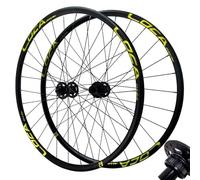 Paire de Roues de VTT Freins à Disque Jantes Alliage Double Paroi 27,5/26/29 Pouces Axe Traversant Avant 2 Et Arrière 4 Roulements Rayons 28 Trous 7 à 12 Vitesses