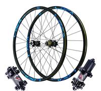 Paire de Roues de VTT Roue Avant/Arrière de Vélo 26/27,5/29 Pouces Moyeu 24 Trous Jante en Alliage D'Aluminium avec Frein à Disque 6 Trous 8 à 12 Vitesses Système de Blocage Rapide