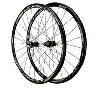 Paire de Roues de VTT Roues Avant Et Arrière de Vélo 700C Rayons 24H Jantes à Double Paroi 4 Roulements Étanches Freins à Disque/V/C à Dégagement Rapide Ensemble de Roues en Alliage D'Aluminium