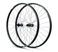 Paire De Roues HG for Vélo, 26/27,5/29 Pouces, Jantes Ultralégères en Alliage D'aluminium 15 X 110 Mm À l'avant Et 12 148 L'arrière, Moyeux 32 Trous for Freins Disque 7(Negro,27.5")