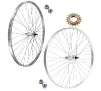 Paire de roues / jante avant + arrière VÉLO 1V 28 × 1,75 700 × 35 + pignon 18T pour City Bike Epoca Pays-Bas 28