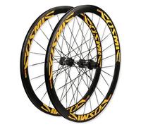 Paire De Roues Pneu De Vélo De Route 700C Jantes en Alliage D'aluminium À Double Paroi De 40mm Frein À Disque, Cassette 7/8/9/10/11/12 Vitesses, Axe Traversant 12x100/142mm, F/V