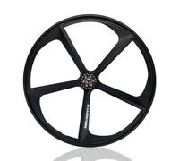 Paire De Roues pour Vélo À Pignon Fixe 700C 5 Rayons Alliage De Magnésium Roue De Vélo De Piste Frein V-Brake Roues Avant Et Arrière 100/120mm Moyeux pour Vélo À Vitesse Unique(700C Rear)