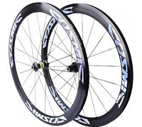 Paire de Roues pour vélo de Route 700C*23C-25C-28C 40/50 mm, Jantes en Alliage d'aluminium pour Freins V-Brake, moyeux à Blocage Rapide 20 Trous pour Roues 7 à 11 Vitesses. Colour,50mm