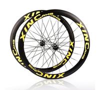 Paire De Roues pour Vélo De Route 700C Jantes en Alliage D'aluminium QR Avant 100 Mm/Arrière 135 Mm Frein À Disque Roues De Vélo Moyeux 24H pour Cassette 7-12 Vitesses(Black-40MM)