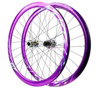 Paire De Roues pour Vélo De Route 700C QR Roue Avant Et Arrière Jantes en Alliage D'aluminium À Double Couche Frein À Disque 24 Moyeux pour Cassette 8-12 Vitesses(Coloful-Sign)