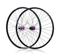 Paire De Roues pour VTT 29/27,5/29in Axe Traversant Roue Avant Et Arrière 15 X 100mm/12 X 142/148mm Frein À Disque Moyeux 32H Compatible avec 8-11 Vitesses(27.5in Purple,F100R142)