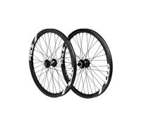 Paire de roues pride racing gravity control v2 24 507 20x100 15x100 mm 6 trous noir blanc brillant