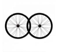 Paire De Roues Vélo À Roue Libre Filetée, Pignon Fixe 700C avec Freins V-Brake, Moyeux Tringle, Jantes Avant Et Arrière 40 Mm (Noir 700C)(Negro)