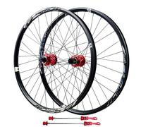Paire De Roues Vélo avec Freins À Disque, Alliage D'aluminium, 32 Trous, Roue Avant Et Arrière, 4 Roulements Étanches, Compatible Pneus 26/27,5/29 Pouces (1,5-2,8)(Centro de Microsoft,27.5inch)