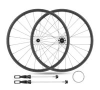 Paire De Roues Vélo De Route en Fibre De Carbone 700c Freins sur Jante Profondeur 28 Mm Roues À Dégagement Rapide 20/24 Trous