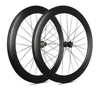 Paire De Roues Vélo Route 700C Frein sur Jante Jantes en Alliage D'aluminium 60 Mm Profondeur 23/25/28C Roues À Pneu Avant 2 Arrière 5 Roulements