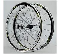 Paire de Roues vélo Route 700C, Jante Course en Alliage d'aluminium à Double paroi, Freins V, moyeu roulements scellés for 7 11 Vitesses(C)