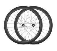 Paire De Roues Vélo Route en Fibre Carbone 700C 28/32/35/38/42/45/50/55/65/73 Mm Profondeur Freins À Disque À Verrouillage Central Rayons 24H 8/9/10/11/12 Vitesses(50mm)