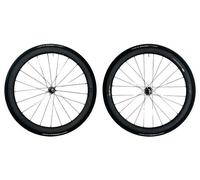 Paire de roues vision sc 45 disc tubeless 700mm 12x100 12x142 centerlock pneus