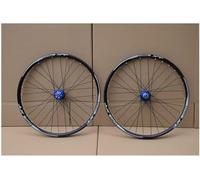 Paire De Roues VTT 24/26/27,5/29 Pouces, Cassette 8-11 Vitesses, Blocage Rapide, Freins À Disque 32 Trous, Support Roulements Étanches(Blue,27.5inch)