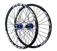 Paire de Roues VTT 24 Pouces, Jantes Alliage Double Couche 32 Trous, Freins à Disque, Blocage Rapide Avant et arrière, Compatible BMX Pliable 8/9/10/11/12 Vitesses, roulements à ca