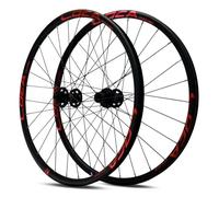 Paire de Roues VTT 26/27,5/29" en Alliage d'aluminium, Jantes Double paroi, moyeux 28 Trous, Freins à Disque Avant et arrière, axe QR 100/135 mm pour Roues Libres 8-12 Vitesses.