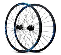 Paire de Roues VTT 26/27,5/29" en Alliage d'aluminium, Jantes Double paroi, moyeux 28 Trous, Freins à Disque Avant et arrière, axe QR 100/135 mm pour Roues Libres 8-12 Vitesses.