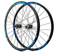 Paire de Roues VTT 26/27,5/29 Pouces, axe traversant, Freins à Disque, Jantes en Alliage d'aluminium, 24 Trous, Compatible Cassette 7/8/9/10/11/12 Vitesses, 1600 g