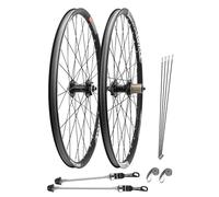 Paire de roues VTT 26/27,5/29 pouces en alliage d'aluminium, 2 roues avant, 5 roues arrière, jantes à roulements scellés, 120 anneaux, freins à disque à serrage rapide, compatible avec cassettes 7 à 1