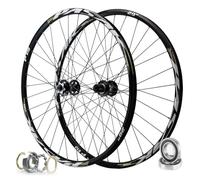 Paire de Roues VTT 26/27,5/29 Pouces, Freins à Disque HG, Jante à 4 roulements étanches 32 Trous, Compatible avec Les transmissions 7/8/9/10/11/12 Vitesses, Poids : 2210 g