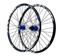 Paire de Roues VTT 26 Pouces, 27,5, 29, Freins à Disque dégagement Rapide, Jantes Double paroi 24 Trous, compatibles avec Cassettes 7 11 Vitesses(Blue,29 inch)