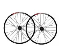 Paire de Roues VTT 26 Pouces, moyeux Avant et arrière en Alliage d'aluminium, Freins à Disque QR 100/135 mm, Jantes à Rayons Ronds 32 Trous, Compatible avec Cassettes 7 à 10 Vitesses.