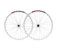 Paire de Roues VTT 26 Pouces, moyeux Avant et arrière en Alliage d'aluminium, Freins à Disque QR 100/135 mm, Jantes à Rayons Ronds 32 Trous, Compatible avec Cassettes 7 à 10 Vitesses.